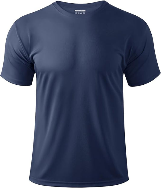 Boladeci Men's Swim Shirt Short Sleeve UPF 50+ Sun Protection SPF UV Moisture Wicking Lightweight Quick Dry Rash Guard