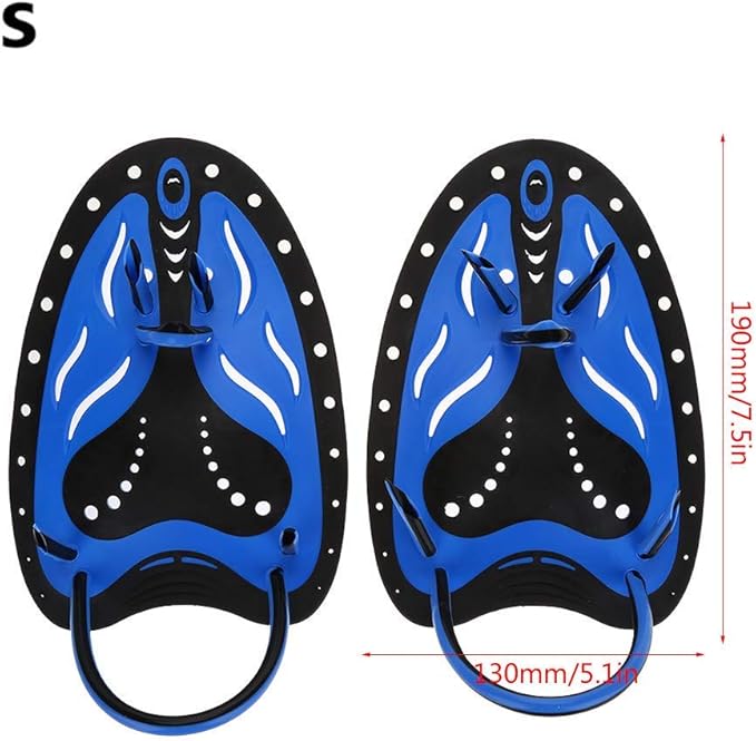 Swim Fins, Adjustable Kids Flippers for Swimming, Professional Swim Hand Paddles, Flat Paddles for Kids, Children, Men, Women