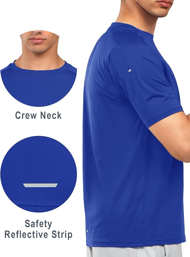 NORTHYARD Men's Athletic Running T-Shirts Quick Dry Workout Shirts Short-Sleeve Sports Gym Tee Tops Performance Activewear