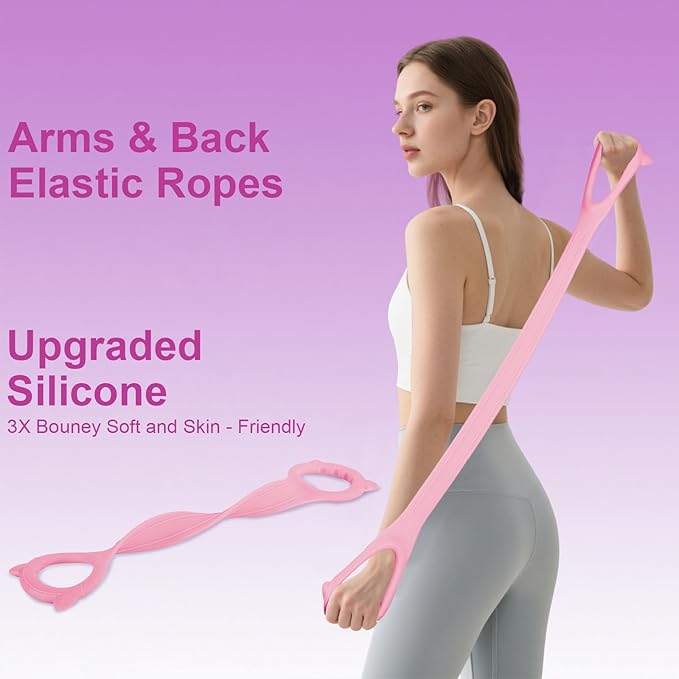 Pilates Ring Set –Home Pilates Equipment for Women Kit with a 14-inch Pilates Ring and 9.8-inch Pilates Ball,5 Resistance Bands for Beginners—Train Muscles, Flexibility & Core Strength at Home
