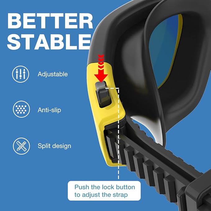 ZIONOR G1 Polarized Swimming Goggles for Unisex Adult Women Anti Fog 100% Anti UV Diving Goggles