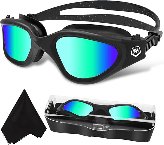 WIN.MAX Polarized Swimming Goggles Swim Pool Goggles Anti Fog Anti UV No Leakage Clear Vision for Men Women Adults Teenagers