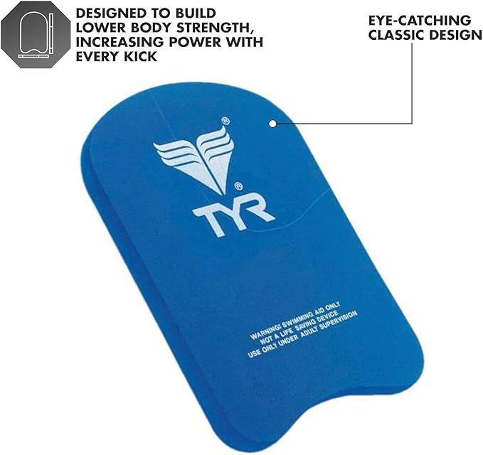 TYR Junior Kickboard Swimming Training Aid, Pool Exercise Equipment