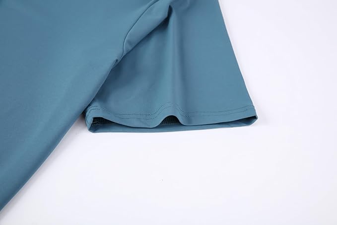 Alex Vando Mens Golf Shirt Moisture Wicking Quick-Dry Solid Short Sleeve Polo Shirts for Men