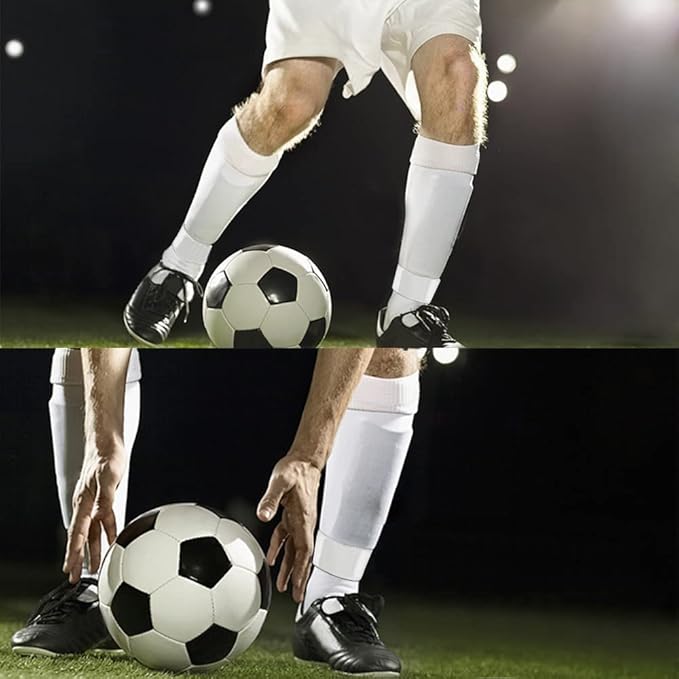 Men's Soccer Non Skid Ball Socks Anti Slip Grip Non Slip Socks, Shin Guard Sleeves, With Or Without Guard Straps for Football