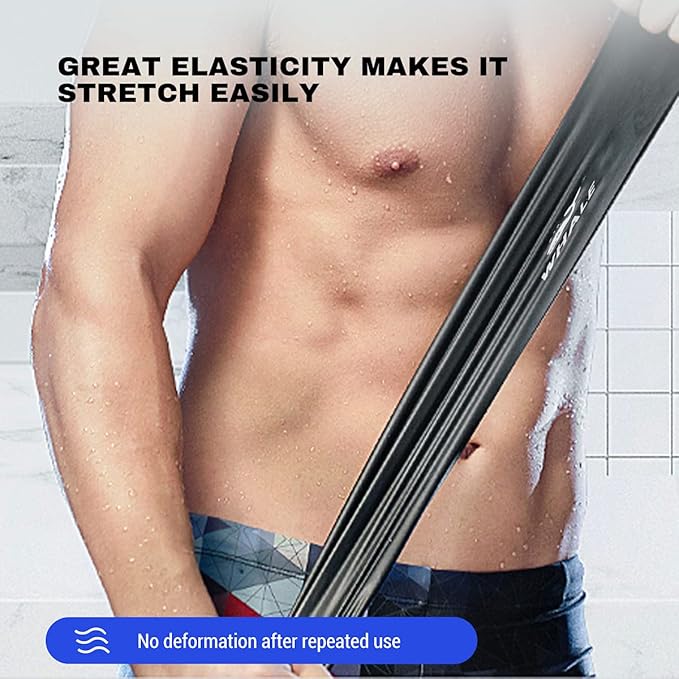 WHALE Extra Large Swim Cap for Women Men, Durable Silicone Swimming Hat with Ear Protection, Unisex Adults Bath Swimming Caps for Long Thick Curly Hair & Dreadlocks Braids Weaves Afro Hair