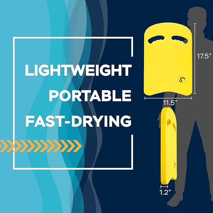 Sunlite Sports Swimming Kickboard - One Size Fits All - A Great Training Aid for Children and Adults