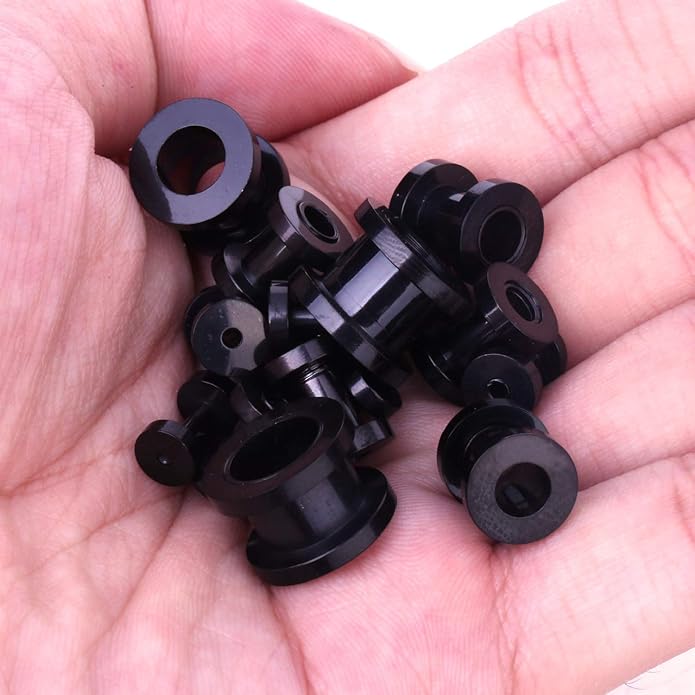 BodyJ4You 37PC Ear Stretching Kit - Beginner Gauges 14G-00G Starter Set - Aftercare Balm Wax - Steel Tapers Single Flare Plugs Screw Fit Tunnels - Women Eyelet Mens Earrings Expander Piercing Jewelry