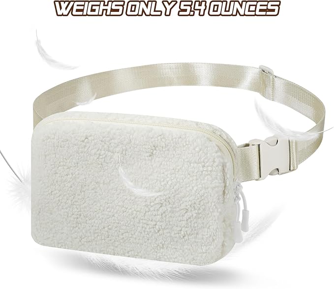 MoKo Fanny Packs for Women Men, Fashion Running Waist Packs, Crossbody Mini Bag Fanny Pack Belt Bag with Adjustable Strap for Running Outdoors Workout Travel Hiking Cycling