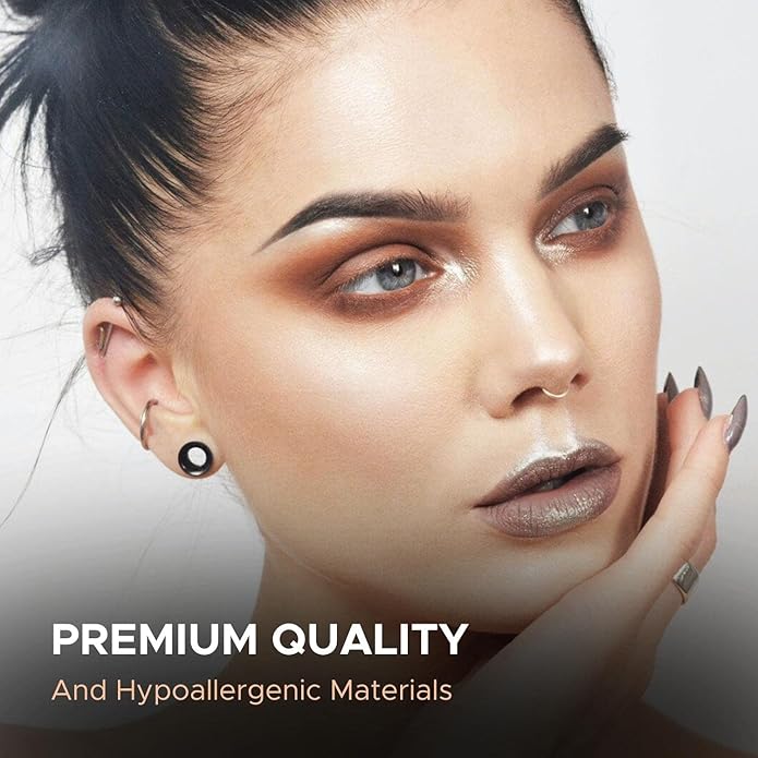 BodyJ4You 37PC Ear Stretching Kit - Beginner Gauges 14G-00G Starter Set - Aftercare Balm Wax - Steel Tapers Single Flare Plugs Screw Fit Tunnels - Women Eyelet Mens Earrings Expander Piercing Jewelry