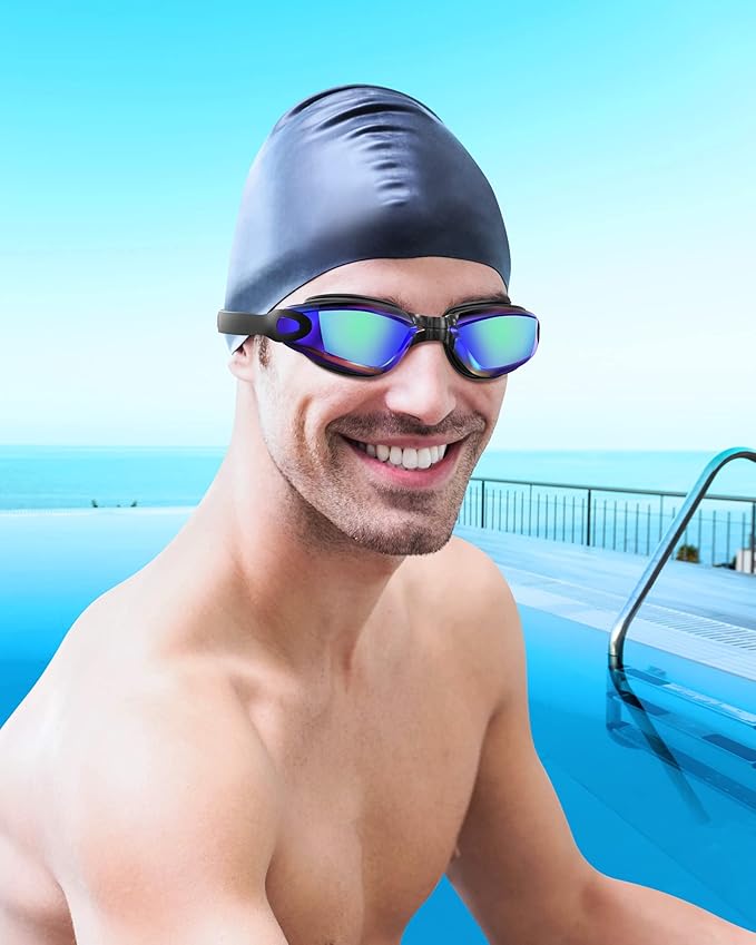 Aegend Swim Goggles, Swimming Goggles No Leaking Full Protection Adult Men Women Youth