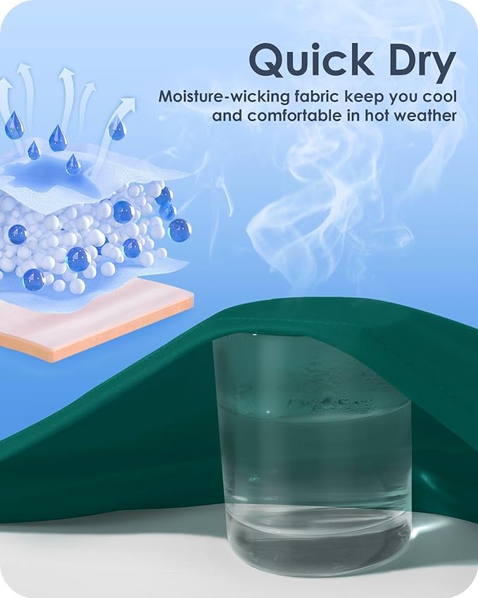 Boladeci Men's Swim Shirt Short Sleeve UPF 50+ Sun Protection SPF UV Moisture Wicking Lightweight Quick Dry Rash Guard