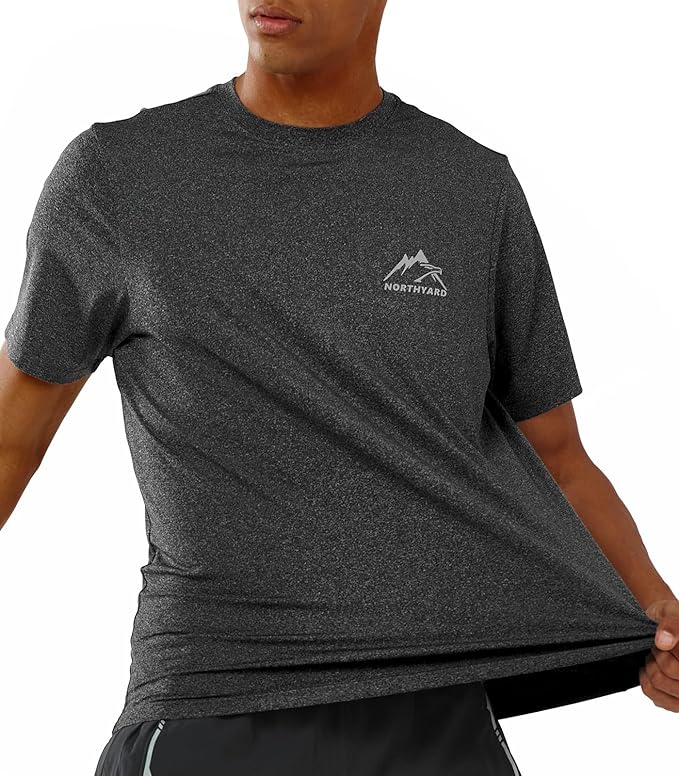 NORTHYARD Men's UPF 50+ Sun Protection Shirts Swim SPF UV Quick Dry Short Sleeve T-Shirts for Athletic Fishing Rash Guard