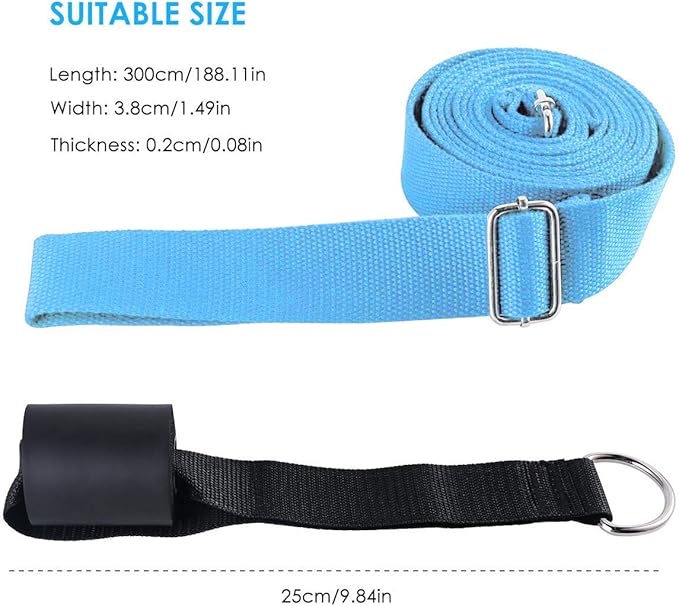 Door Flexibility & Stretching Leg Strap - Great for Ballet Cheer Dance Gymnastics or ANY Sport Leg Stretcher Door Flexibility Trainer Premium stretching equipment