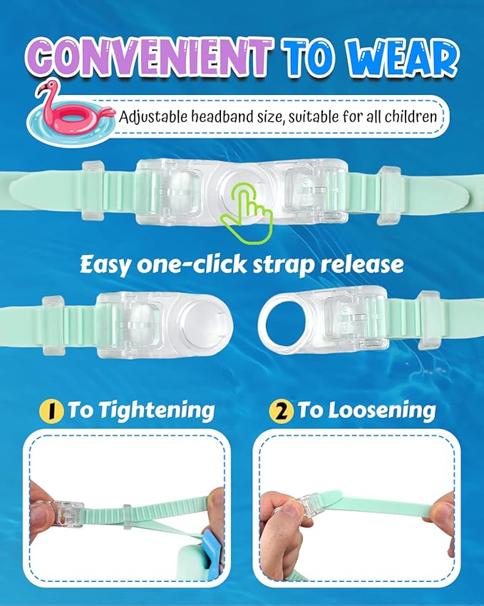 Rantizon Swim Goggles 2 Pack, Wide View Anti Fog&UV Swimming Goggles for Audlt, No Leaking Swim Glasses for Men Women Kids