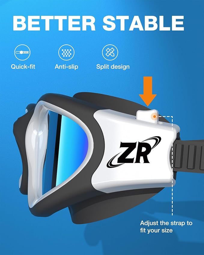 ZIONOR G1 Polarized Swimming Goggles for Unisex Adult Women Anti Fog 100% Anti UV Diving Goggles