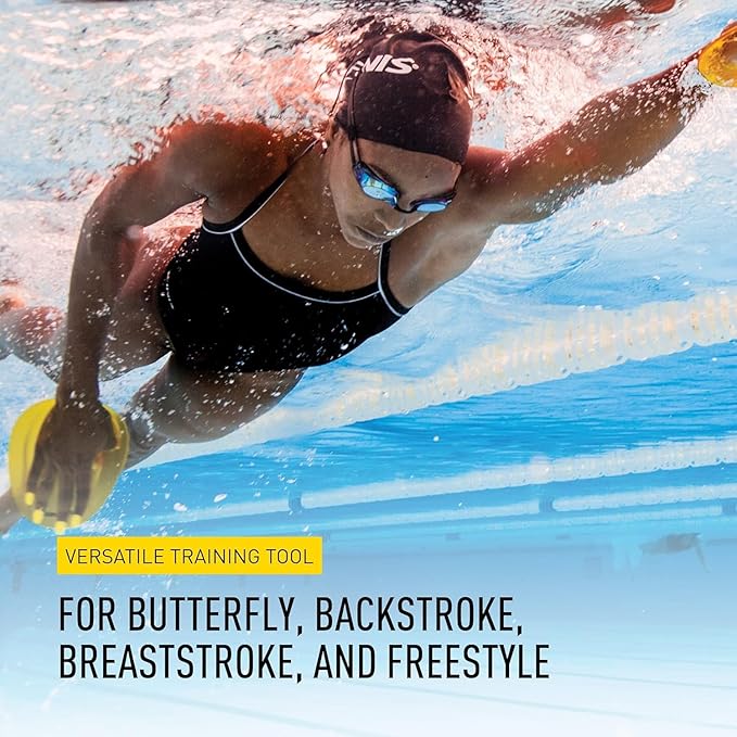 FINIS Agility Floating Swim Paddles - Strapless Design for Stroke Technique - Instant Feedback