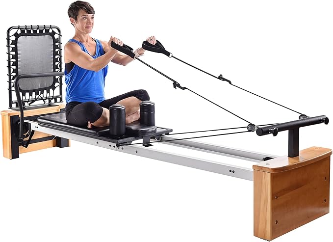 Stamina Products AeroPilates Reformer Workout Machine for Home Gym, 300 lb Capacity