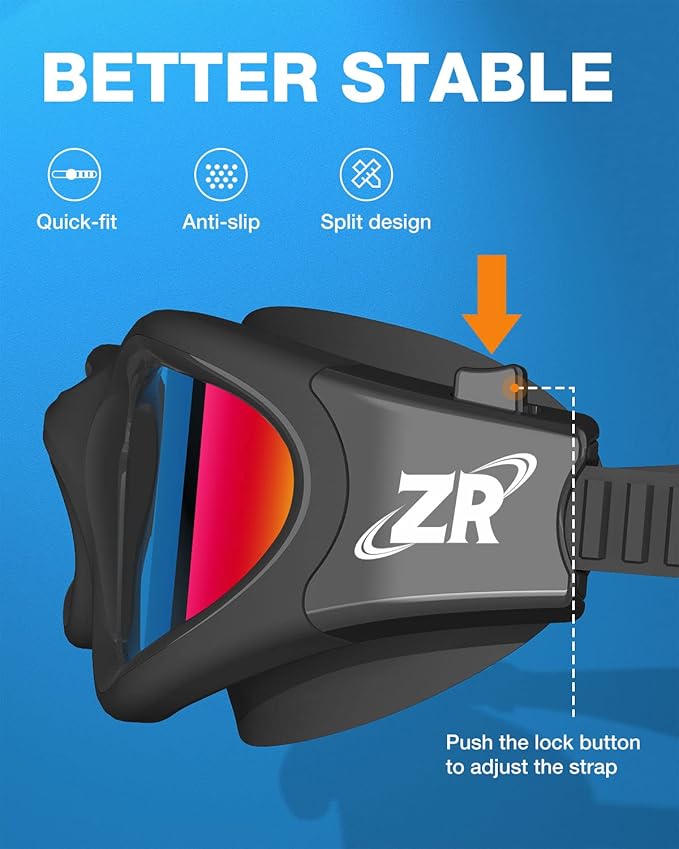 ZIONOR G1 Polarized Swimming Goggles for Unisex Adult Women Anti Fog 100% Anti UV Diving Goggles