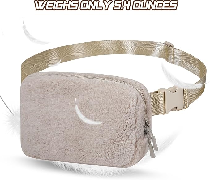 MoKo Fanny Packs for Women Men, Fashion Running Waist Packs, Crossbody Mini Bag Fanny Pack Belt Bag with Adjustable Strap for Running Outdoors Workout Travel Hiking Cycling