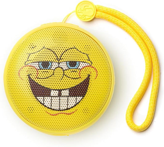 Speaqua Cruiser Spongebob Grin, Waterproof Bluetooth Speaker, Small Portable Speaker, Beach Accessory, Portable Outdoor