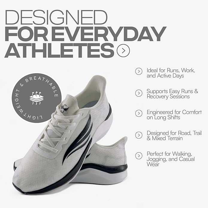 Swift Running Celer Men's Lightweight Running Shoes Comfortable Sneakers for Walking, Daily Runs, and All-Day Wear