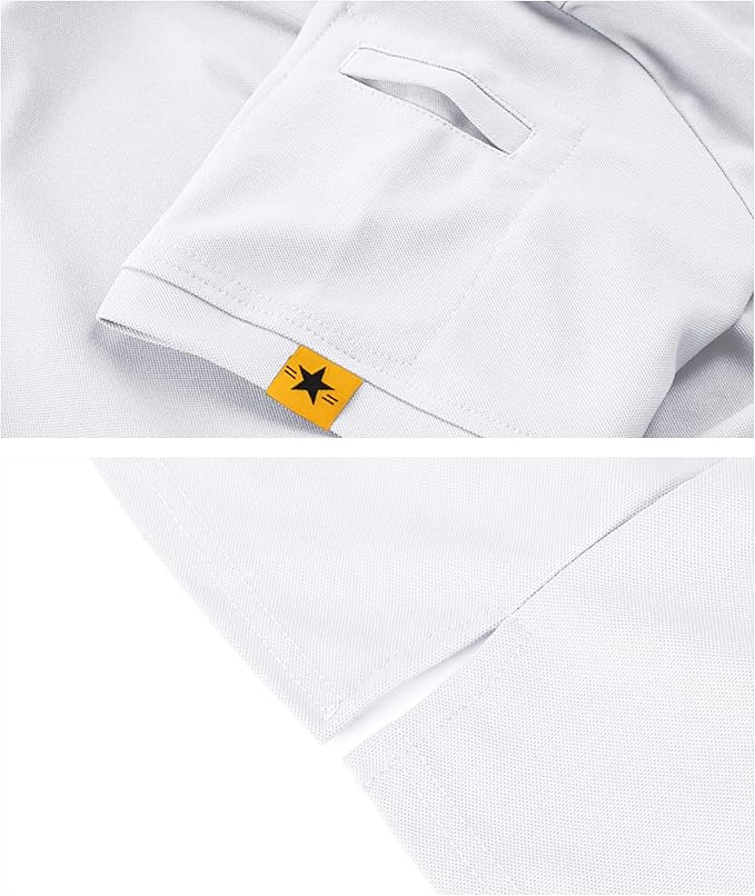 SCODI Mens Polo Shirts Performance Short Sleeve Tactical Shirts Athletic Golf Shirt for Men Daily Casual Collared T-Shirt