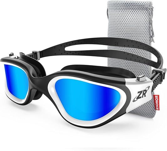 ZIONOR G1 Polarized Swimming Goggles for Unisex Adult Women Anti Fog 100% Anti UV Diving Goggles