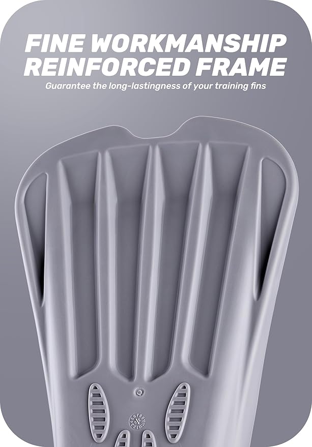 CAPAS Swim Training Fins Comfortable Silicone Lap Swimming Short Blade Floating Flippers with Mesh Bag for Adult Men Women Build Leg Strength