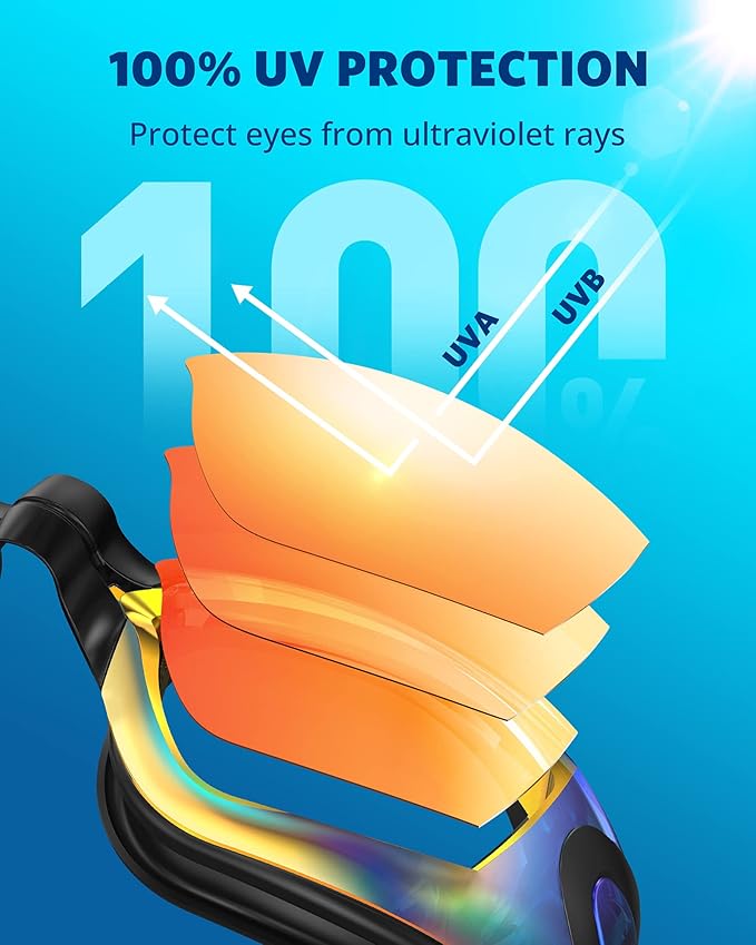 Aegend Swim Goggles, Swimming Goggles No Leaking Full Protection Adult Men Women Youth