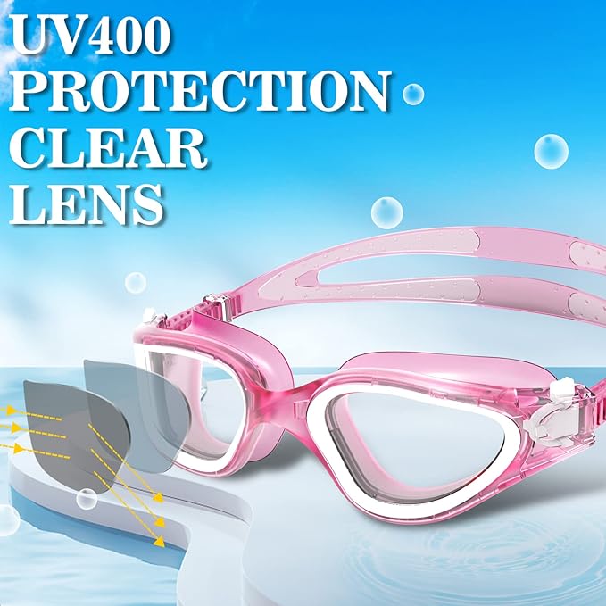 WIN.MAX Polarized Swimming Goggles Swim Pool Goggles Anti Fog Anti UV No Leakage Clear Vision for Men Women Adults Teenagers