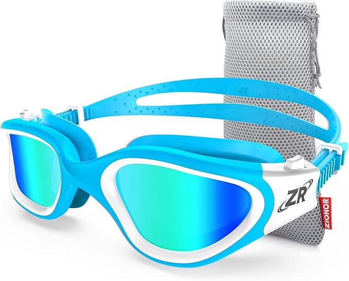 ZIONOR G1 Polarized Swimming Goggles for Unisex Adult Women Anti Fog 100% Anti UV Diving Goggles