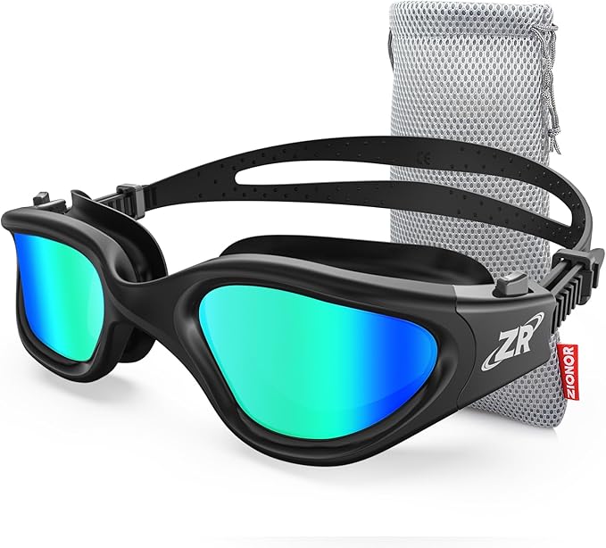 ZIONOR G1 Polarized Swimming Goggles for Unisex Adult Women Anti Fog 100% Anti UV Diving Goggles