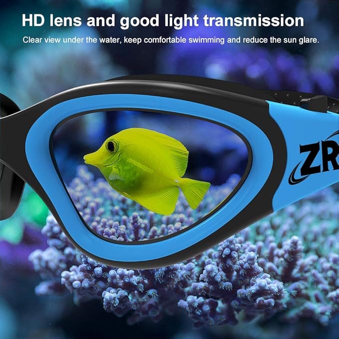 ZIONOR G1 Polarized Swimming Goggles for Unisex Adult Women Anti Fog 100% Anti UV Diving Goggles