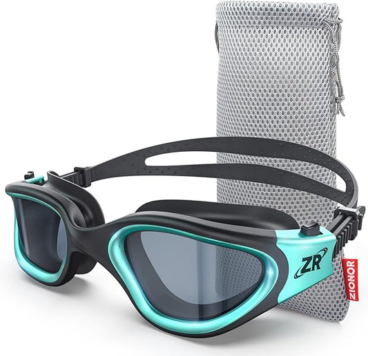 ZIONOR Swim Goggles, G1 MAX Polarized Anti-Fog Swimming Goggles for Men Women
