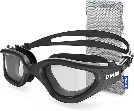OMID Swim Goggles, P2 Polarized Swimming Goggles for Men Anti-fog Goggles Swimming for Adult Women