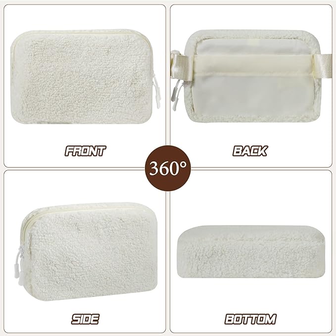 MoKo Fanny Packs for Women Men, Fashion Running Waist Packs, Crossbody Mini Bag Fanny Pack Belt Bag with Adjustable Strap for Running Outdoors Workout Travel Hiking Cycling