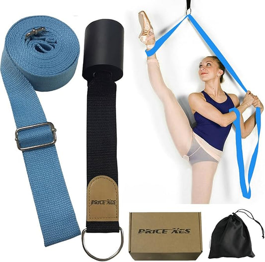 Door Flexibility & Stretching Leg Strap - Great for Ballet Cheer Dance Gymnastics or ANY Sport Leg Stretcher Door Flexibility Trainer Premium stretching equipment
