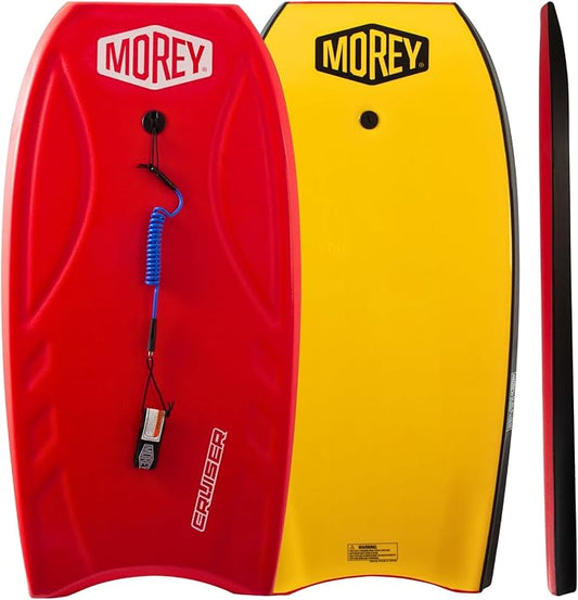 MOREY® Cruiser, The Original Bodyboard; 42.5 in Full Size Body Boards for Beach, for All Skill Levels, Engineered with HDPE Slick Bottom for Speed, Front Deck Contours for Grip (2025 Model)