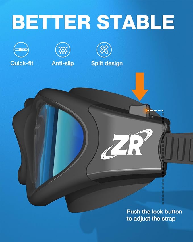 ZIONOR G1 Polarized Swimming Goggles for Unisex Adult Women Anti Fog 100% Anti UV Diving Goggles