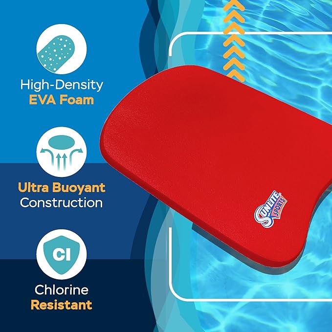 Sunlite Sports Swimming Kickboard - One Size Fits All - A Great Training Aid for Children and Adults
