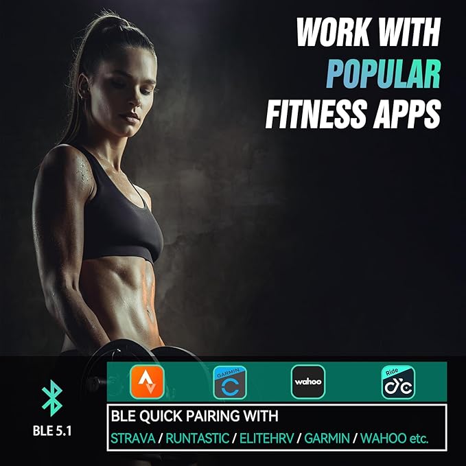 CYCPLUS Heart Rate Monitor Armband,Bluetooth 5.1 ANT+ HR Monitor with HR Zone LED Indicator, IP67 Waterproof, Use for Running Cycling Gym and Other Sports (2025 Upgraded Model)