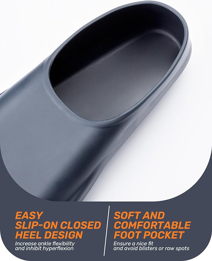 CAPAS Swim Training Fins Comfortable Silicone Lap Swimming Short Blade Floating Flippers with Mesh Bag for Adult Men Women Build Leg Strength