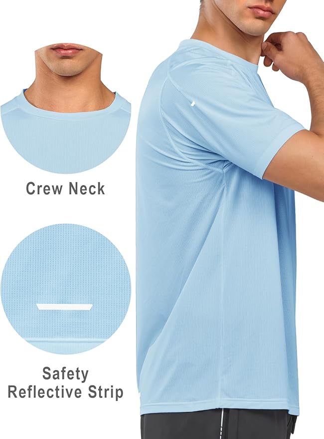 NORTHYARD Men's Athletic Running T-Shirts Quick Dry Workout Shirts Short-Sleeve Sports Gym Tee Tops Performance Activewear