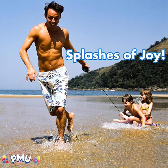 PMU 33 Inch Space Animals Printed Bodyboard - Lightweight Wrist Leash Body Board for Beach, Sea & Pool - Surfing Board for Teens & Adults Wave Conditions Pkg/1