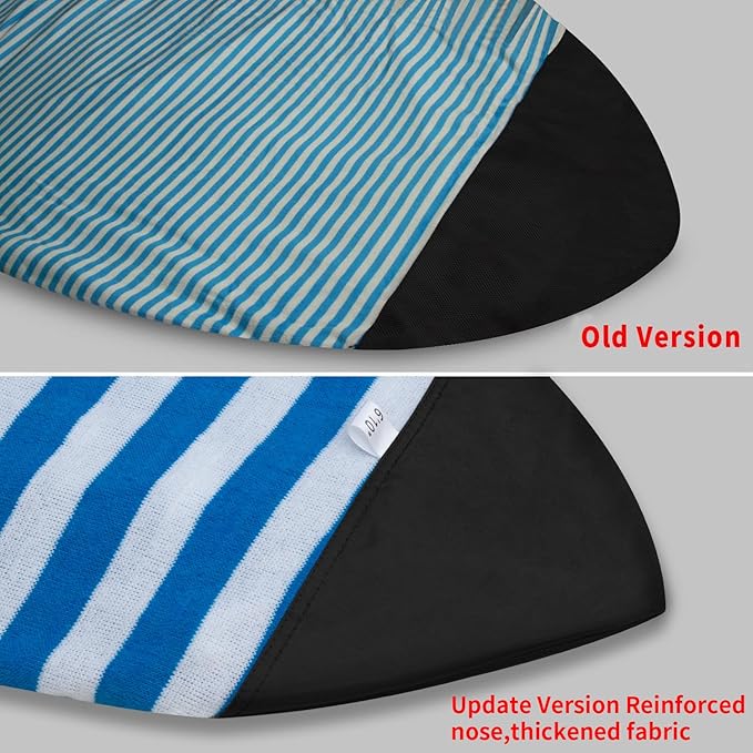 UCEDER Surfboard Sock Cover,Lightweight Stretch Board Bag for Sun Protection,Foldable Surfboard Sock Sleeve Perfect for Travel and Transportation