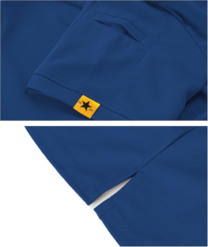 SCODI Mens Polo Shirts Performance Short Sleeve Tactical Shirts Athletic Golf Shirt for Men Daily Casual Collared T-Shirt