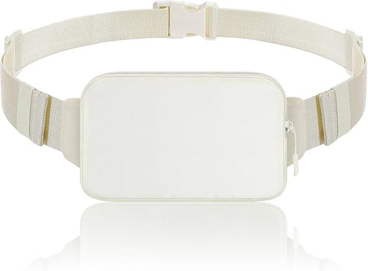 MoKo Fanny Packs for Women Men, Fashion Running Waist Packs, Crossbody Mini Bag Fanny Pack Belt Bag with Adjustable Strap for Running Outdoors Workout Travel Hiking Cycling