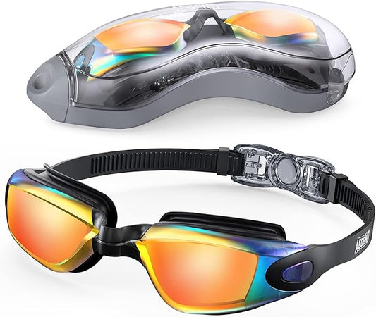 Aegend Swim Goggles, Swimming Goggles No Leaking Full Protection Adult Men Women Youth