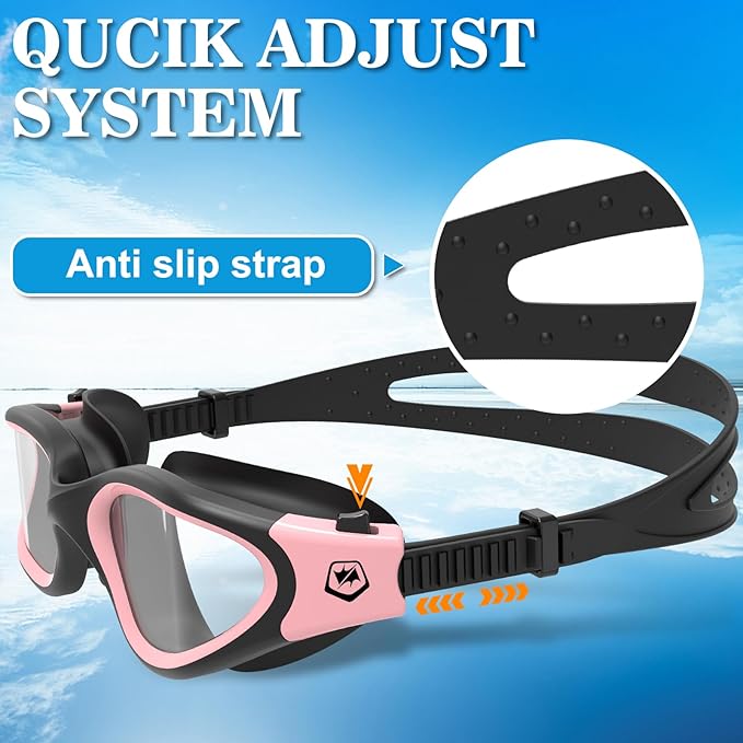 WIN.MAX Polarized Swimming Goggles Swim Pool Goggles Anti Fog Anti UV No Leakage Clear Vision for Men Women Adults Teenagers